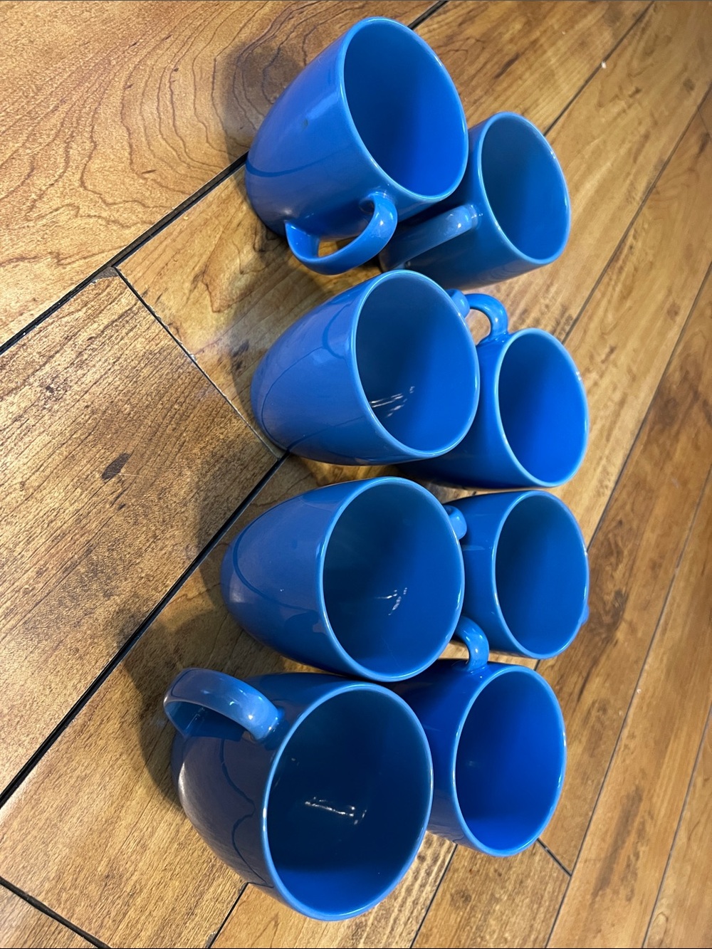 Corelle blue mug set of 8